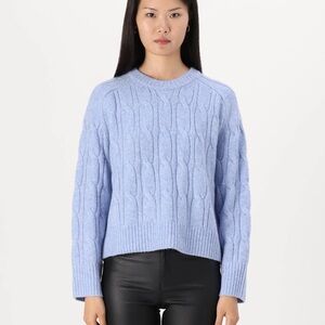 Abercrombie Cable Knit Blue Sweater